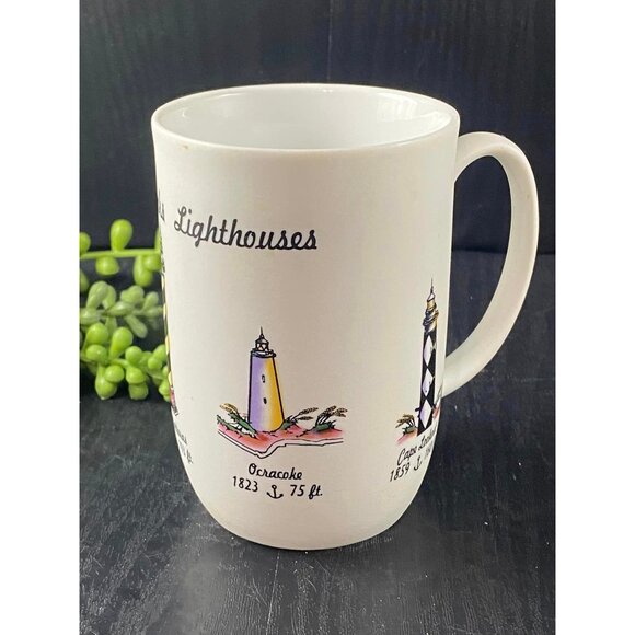 Other - N. Carolina Outer banks Lighthouses Mug  Sharp Bodin Currituck Cape Hatteras Ocr